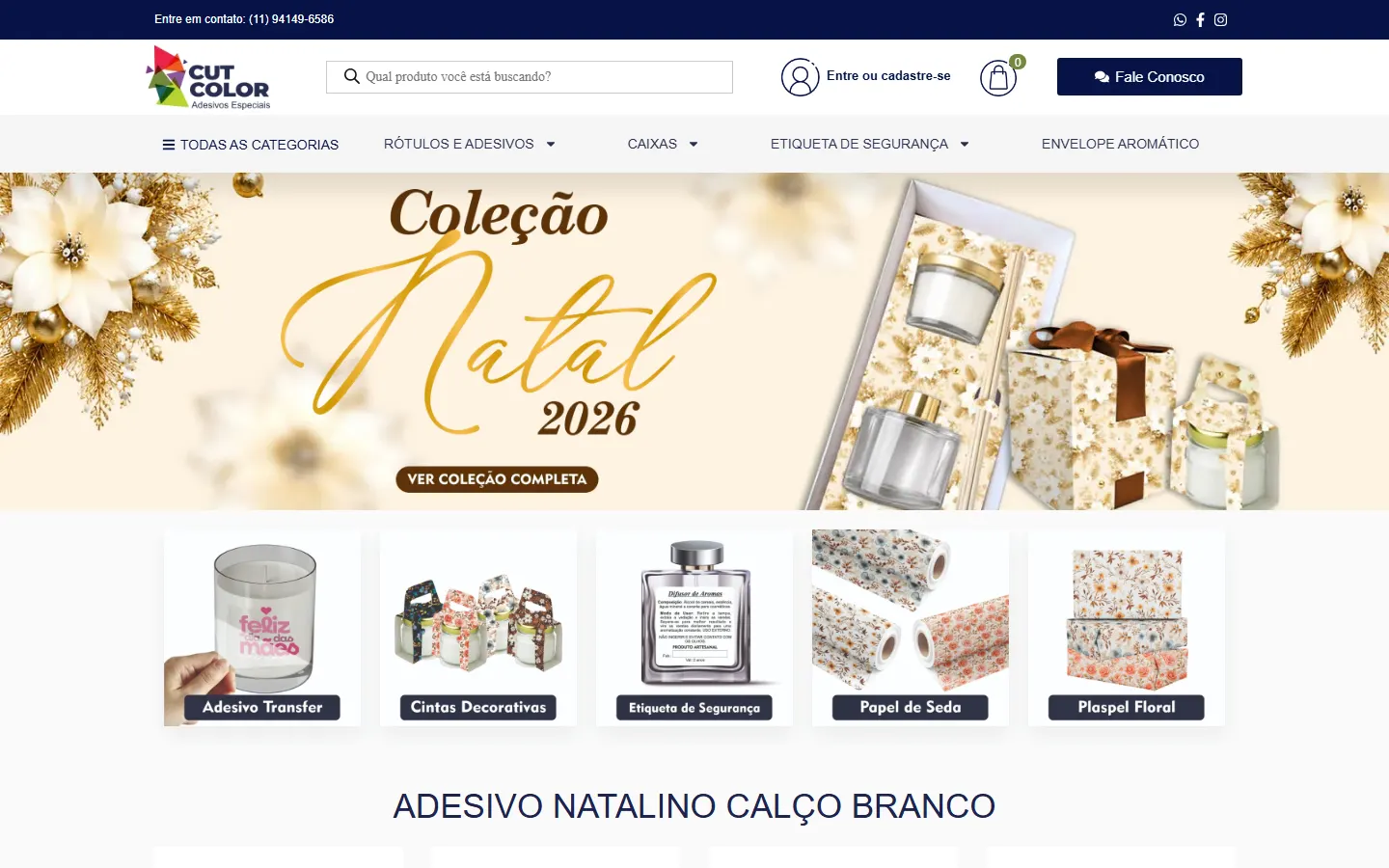 Site Cut Color desenvolvido pela MineTech — E-commerce